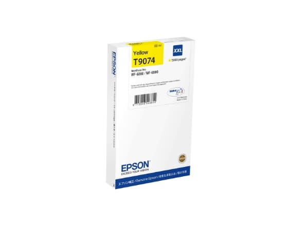 Epson T9074 - 69 ml - XXL-størrelse - gul - original - blekkpatron - for WorkForce Pro WF-6090, WF-6590