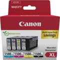 Miniatyrbillede 1 af 2: Canon PGI-1500XL BK/C/M/Y Multipack - Høj (XL) Yield - 4 stk(er) - Multipack (9182B010)