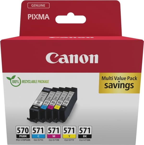 Canon PGI-570/CLI-571 PGBK/C/M/Y/BK Multipack (0372C006)