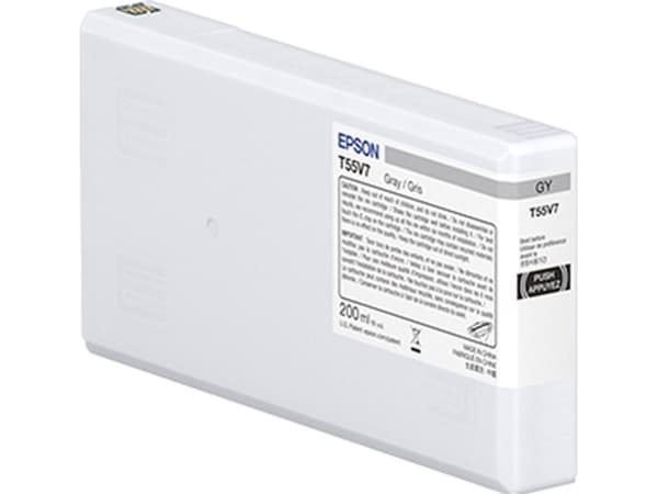 Epson T55W7 - 200 ml - grå - original - bläckpatron - för P/N: C11CL14301A0