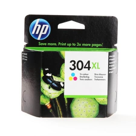 HP Ink N9K07AE 304XL Tri-colour (1 stk.)