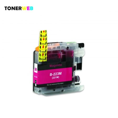 Blekkpatron, erstatter Brother LC223M Magenta (9 ml) (1 stk.)