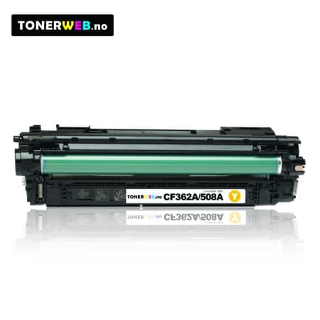 Tonerkassett, erstatter HP Gul 508A (5.000 sider) (1 stk.)