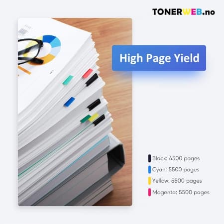 Tonerkassett, erstatter HP Toner Sort HY 410X (6.500 sider) (1 stk.)