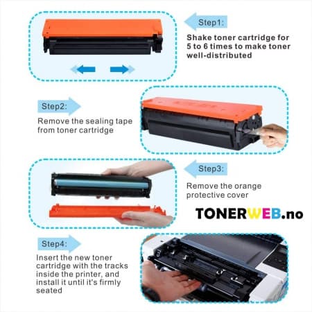 Tonerkassett, erstatter HP Magenta HY 413X (5.000 sider) (1 stk.)