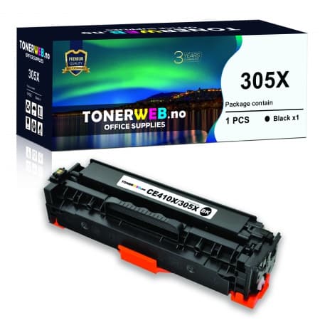 Tonerkassett, erstatter HP Sort 305X (4.000 sider)  (1 stk.)