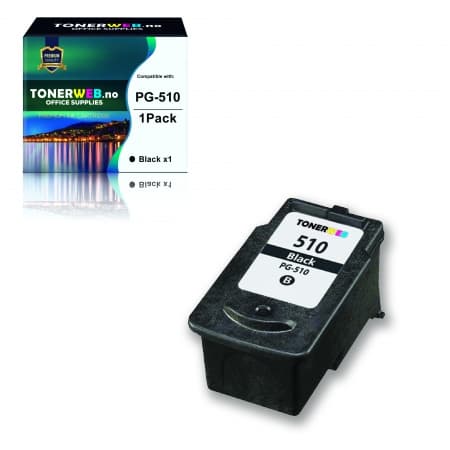 Canon Blekkpatron Sort PG-510 (9 ml) - Erstatter 2970B001 (1 stk.)
