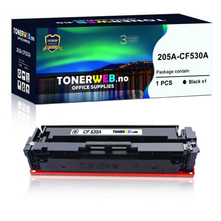 Tonerkassett, erstatter HP Sort 205A (1.100 sider) (1 stk.)