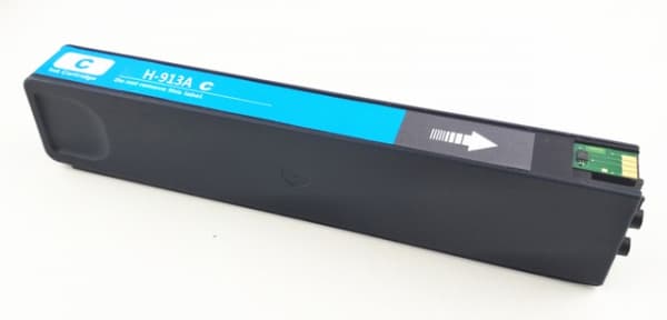 Blekkpatron, erstatter HP Cyan 913A PW (3.000 sider) (1 stk.)