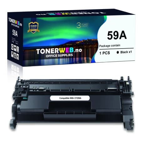 Tonerkassett, erstatter HP Sort 59A (3000 sider) (1 stk.)