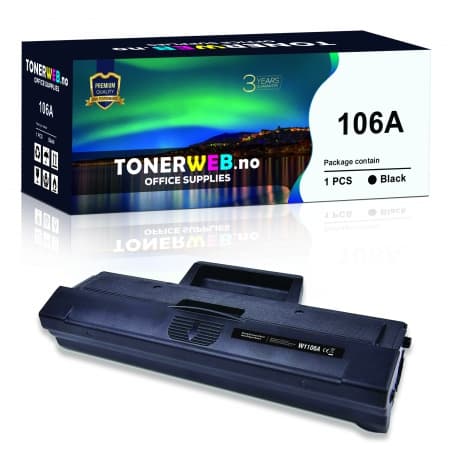 Tonerkassett, erstatter HP Sort 106A (1000 sider)  (1 stk.)