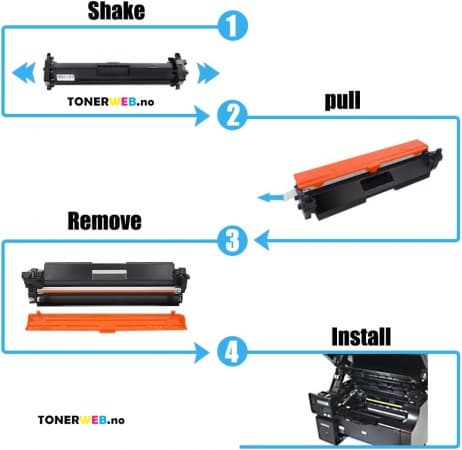 Tonerkassett, erstatter HP Toner 94A Sort (1.200 sider) (1 stk.)