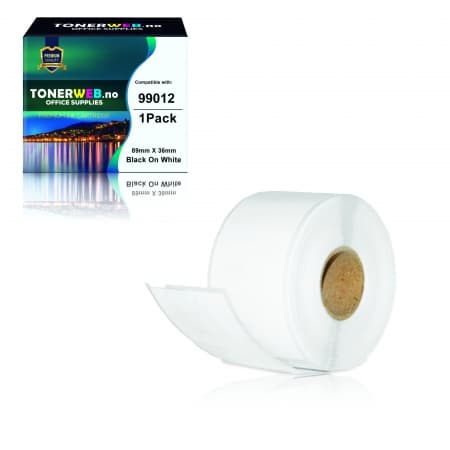 DYMO Etikett 99012 adresse 89x36mm S0722400 - Erstatter 99012 (1 stk.)