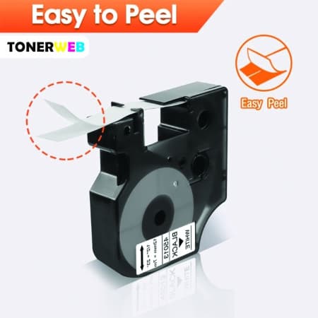 Brother Tape, erstatter Brother P-Touch TZe-231 Sort På Hvit 12mm (8m) (1 stk.)