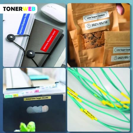 Brother Tape, erstatter Brother P-Touch TZ-631 Sort På Gul 12mm (8m) (1 stk.)