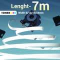 Miniatyrbilde 4 av 7: DYMO Tape D1 12mm X 7m Sort På Gul SO720580 - Erstatter 45018 (1 stk.)