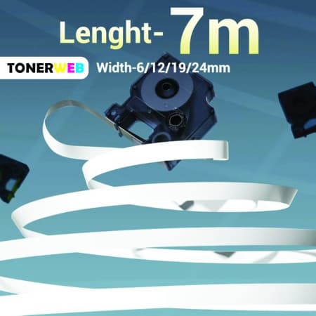 DYMO Tape D1 12mm X 7m Sort På Gul SO720580 - Erstatter 45018 (1 stk.)