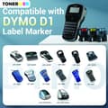 Miniatyrbilde 2 av 7: DYMO Tape D1 12mm X 7m Sort På Gul SO720580 - Erstatter 45018 (1 stk.)