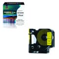 Miniatyrbilde 1 av 7: DYMO Tape D1 12mm X 7m Sort På Gul SO720580 - Erstatter 45018 (1 stk.)