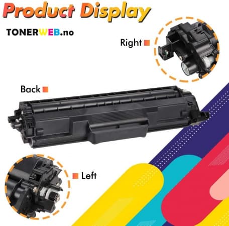 Tonerkassett, erstatter Brother TN247 CMYK BK/C/M/Y 4 stk (3000 sider sort, 2.300 sider fargene) (1 stk.)