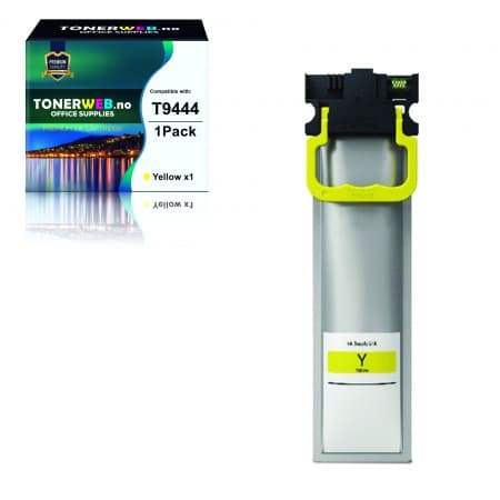 Epson T9444 Blekkpatron Gul 3000 sider - Erstatter C13T944440 (1 stk.)