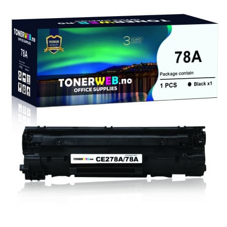 Tonerkassett, erstatter HP Toner Sort LaserJet 78A (2.100 sider) (1 stk.)