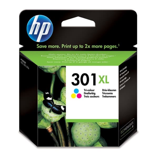 Alkunperäinen mustepatruuna HP CH564EE#301 Cyanin sininen/Magentan punainen/Keltainen Magenta Monivärinen