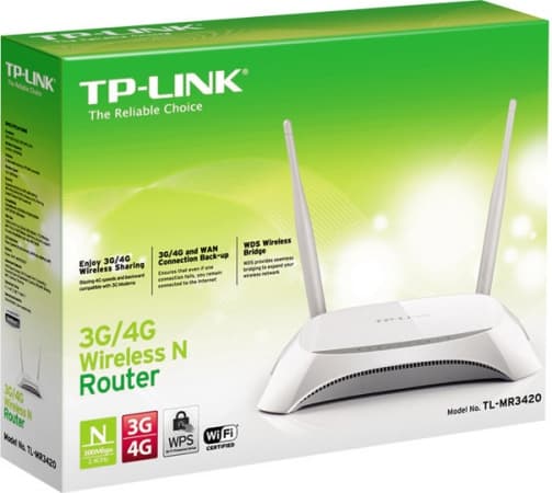 TP-LINK 300Mbps WLAN N 3G/4G Router V.2 (1 stk.)