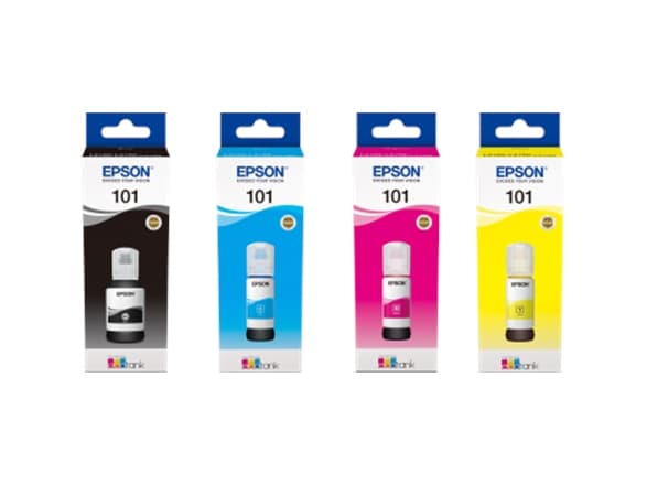 Epson 101 - 70 ml - gul - original - bläcktank - för Epson L4260, L4266, L6190, L6260, L6270, L6276, L6290; EcoTank L14150, L6290