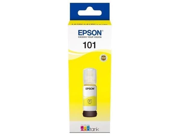 Epson 101 - 70 ml - gul - original - bläcktank - för Epson L4260, L4266, L6190, L6260, L6270, L6276, L6290; EcoTank L14150, L6290