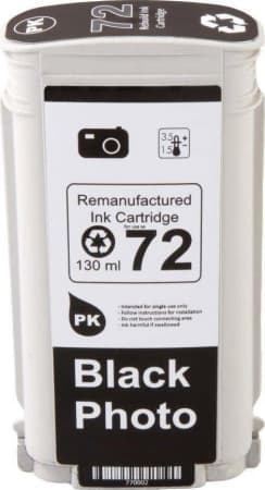 Blekkpatron, erstatter HP Foto Sort 72 (130 ml) (1 stk.)