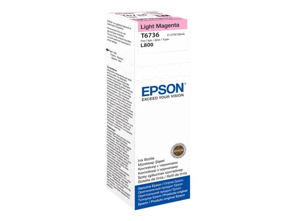 Epson T6736 - 70 ml - lys magenta - original - blekkrefill - for Epson L1800, L800, L805, L810, L850; EcoTank L1800