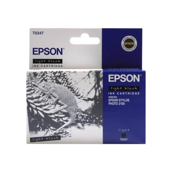 Epson T0347 ljussvart bläckpatron för Stylus Photo 2100 Pro - Inkjet - Paket med 1