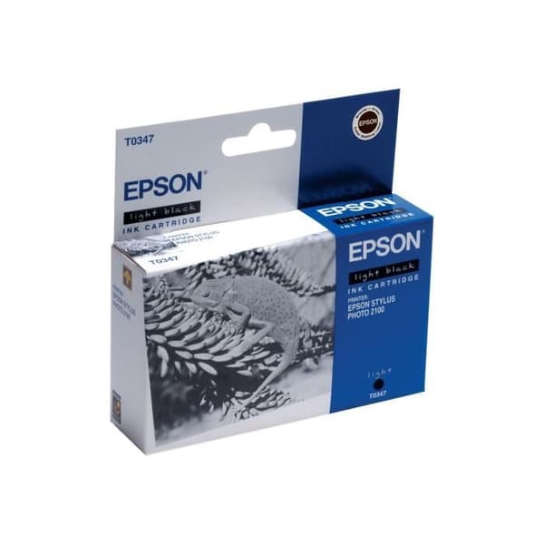 Epson T0347 ljussvart bläckpatron för Stylus Photo 2100 Pro - Inkjet - Paket med 1