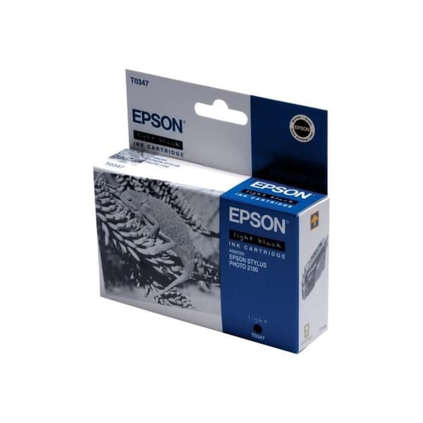 Epson T0347 ljussvart bläckpatron för Stylus Photo 2100 Pro - Inkjet - Paket med 1