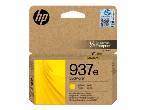 HP 937e EvoMore - Gul - original - bläckpatron - för Officejet Pro 9110b, 9120b, 9720E, 9730e