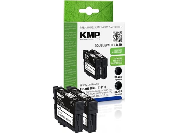 KMP 1622,4021, Sort, Pigmentbasert blekk, 14 ml, 500 sider, Multipakke