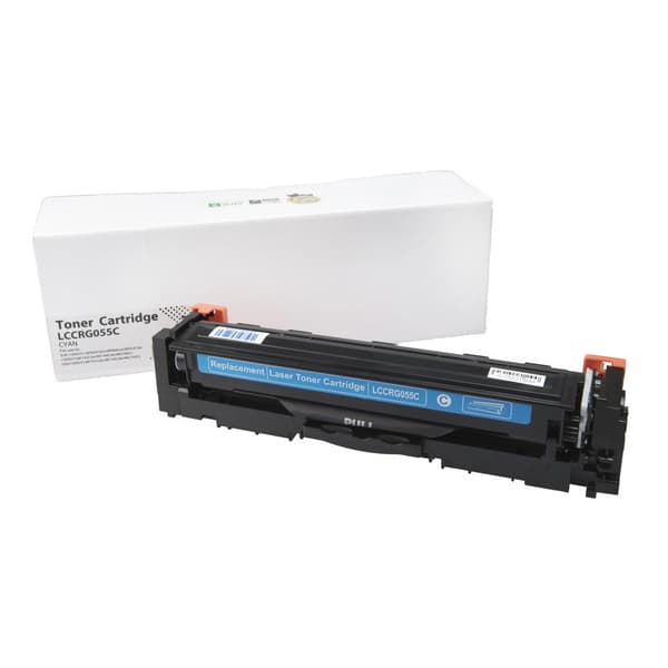 Yhteensopiva väriaine Canon 3015C002, CRG055C (OEM Chip) - syaani