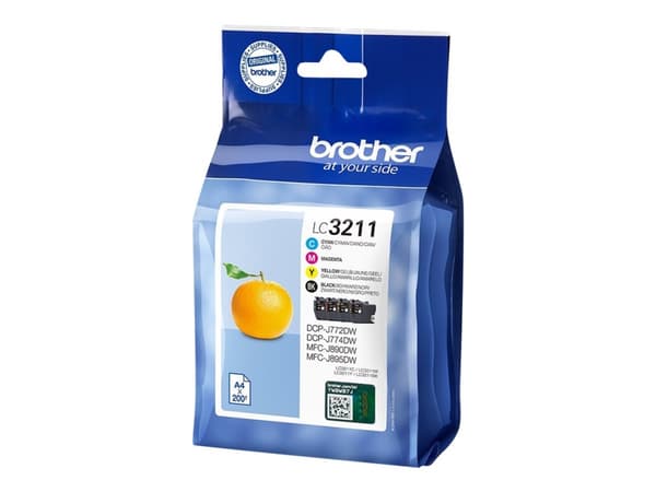 Brother LC3211 - 4-pack - svart, gul, cyan, magenta - original - blekkpatron - for Brother DCP-J572, DCP-J772, DCP-J774, MFC-J890, MFC-J895