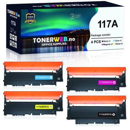 Tonerkassett, erstatter HP Toner 4 -pack 117A BK/C/Y/M (1 stk.)