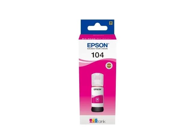 Epson EcoTank 104 - 65 ml - magenta - original - blekktank - for EcoTank ET-14100, 1810, 2721, 2810, 2811, 2812, 2814, 2815, 2820, 280251, 280251, 28