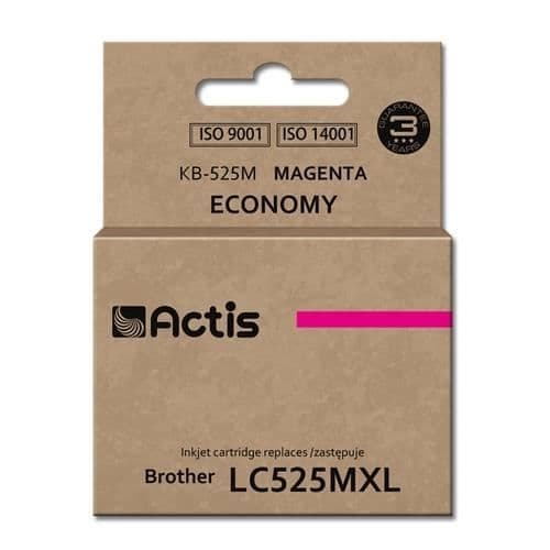 ACTIS KB-525M bläckpatron för Brother-skrivare (LC-525M kompatibel)