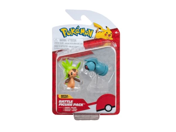 POKEMON BATTLE FIGURE CHESPIN AND BELDUM