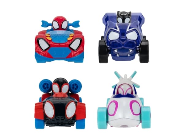 SPIDEY AMAZING METALS CAR 4 PK