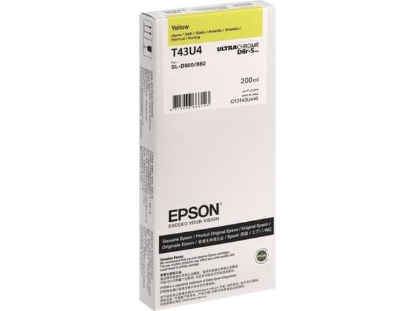 Epson T43U4 - 200 ml - gul - original - blekkpatron