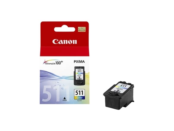 Canon CL-511 - Farge (cyan, magenta, gul) - original - blekkpatron - for PIXMA MP230, MP237, MP252, MP258, MP272, MP280, MP282, MP495, MP499, MX360,