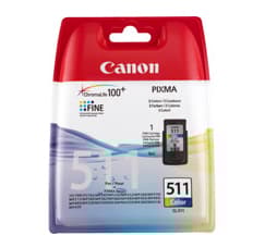 Canon CL-511 - Farge (cyan, magenta, gul) - original - blekkpatron - for PIXMA MP230, MP237, MP252, MP258, MP272, MP280, MP282, MP495, MP499, MX360,