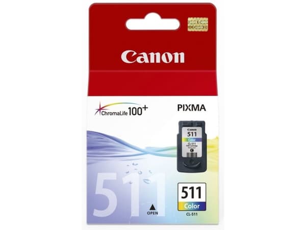 Canon CL-511 - Farge (cyan, magenta, gul) - original - blekkpatron - for PIXMA MP230, MP237, MP252, MP258, MP272, MP280, MP282, MP495, MP499, MX360,