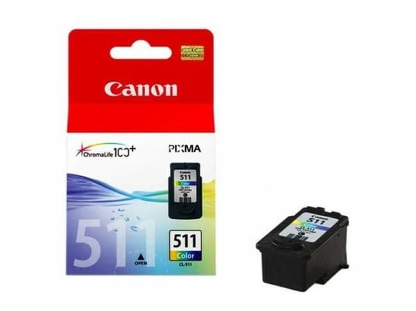 Canon CL-511 - Farge (cyan, magenta, gul) - original - blekkpatron - for PIXMA MP230, MP237, MP252, MP258, MP272, MP280, MP282, MP495, MP499, MX360,