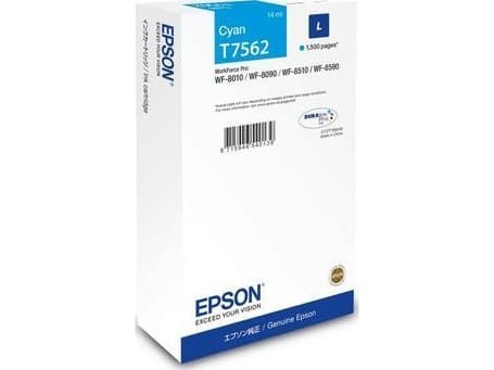 Epson T7562 - 14 ml - L-størrelse - cyan - original - blekkpatron